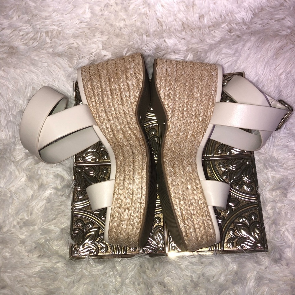 Wedge Espadrille Slide Sandals - Cream - Picture 6 of 16